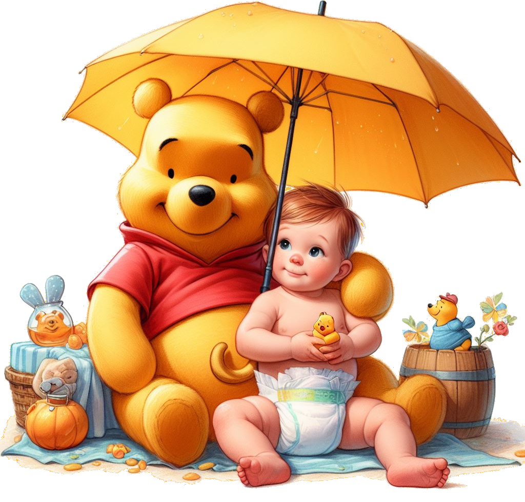 Winnie Pooh mit Kind
